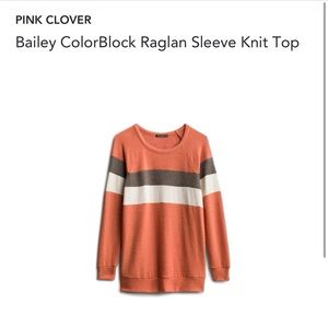 Women’s Pink Clover raglan top